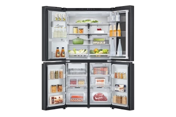 LG Frizider GMG960EVEE InstaView™ hladnjak s četiri vrata, DoorCooling⁺™, Craft Ice™ i ThinQ™ tehnologija, kapacitet 638L