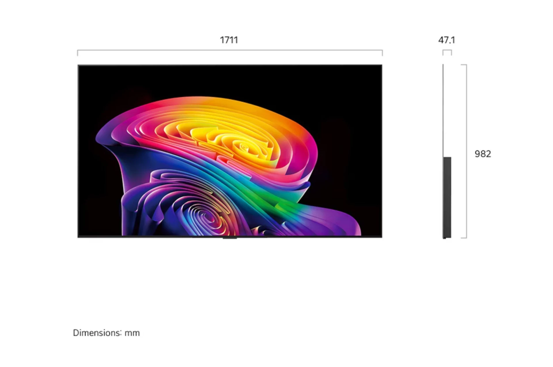 LG TV OLED OLED77C61LA