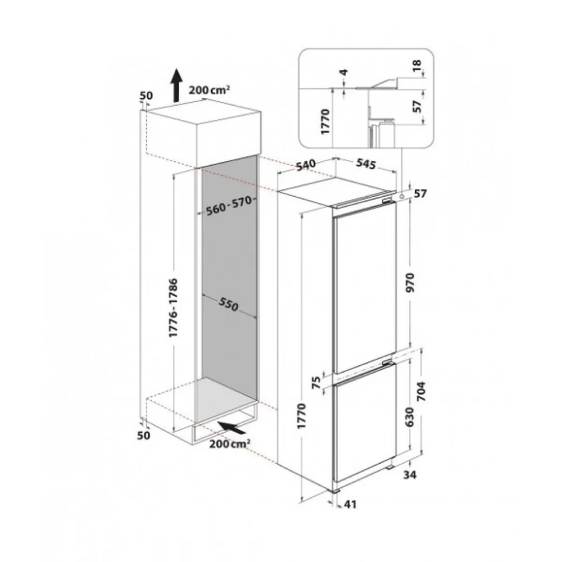 INDESIT Frizider INC18D011A1